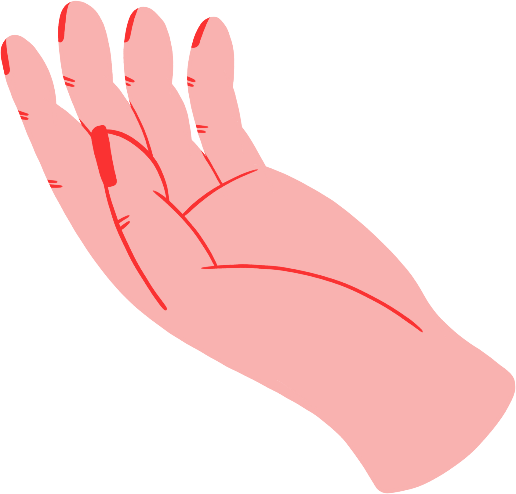 hand left